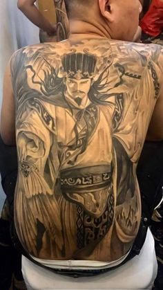 hình xăm full lưng hình gia cát lượng hình xăm full lưng hình gia cát lượng