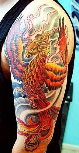 hình xăm phụng hoàng lửa của khách cực đẹp hình xăm phụng hoàng lửa của khách cực đẹp