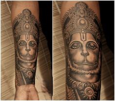 tattoo hình xăm thần hanuman