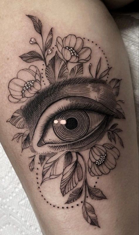 hình xăm con mắt 3D cực sắc nét