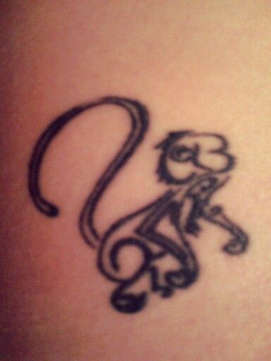 hình xăm khỉ mini độc đáo cho khách hình xăm khỉ mini độc đáo cho khách