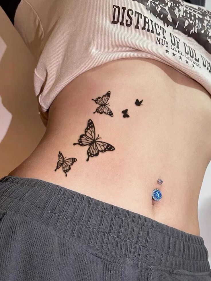 mẫu tattoo con bướm mini biểu tượng cho phái đẹp