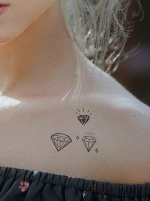 tattoo 3 kim cương mini