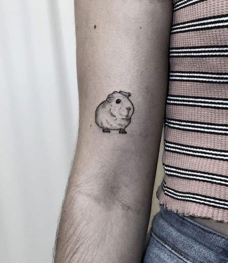 tattoo chuột hamster mini dễ thương