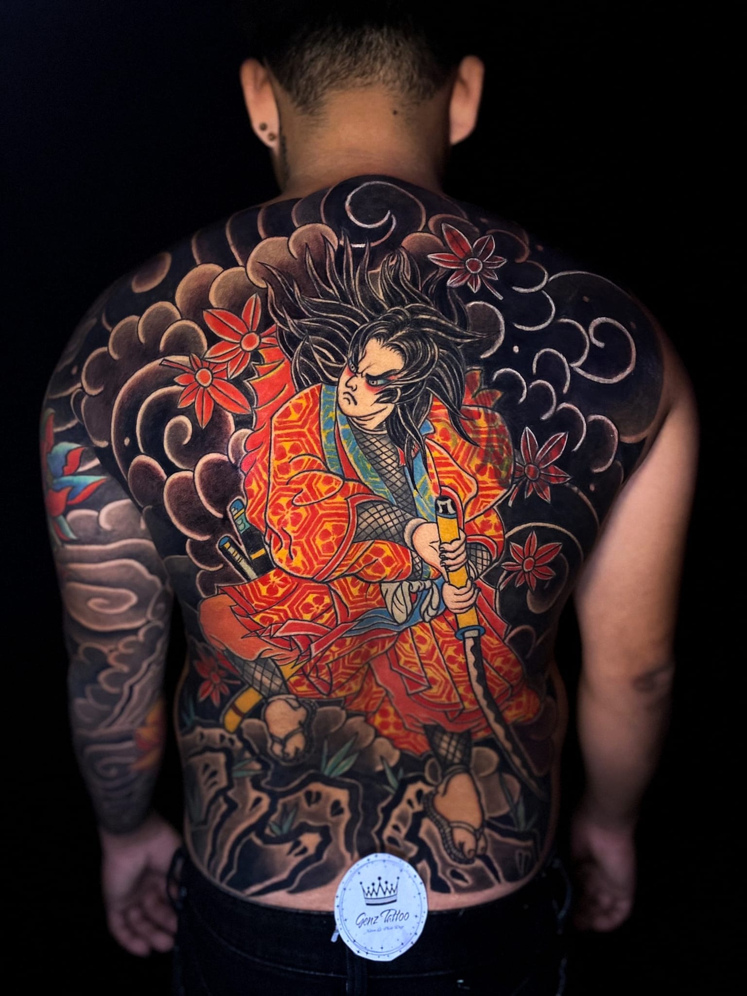 tattoo full lưng nhật cổ