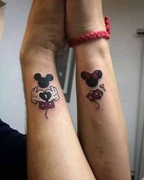 hình xăm cặp mickey mini mãu 2