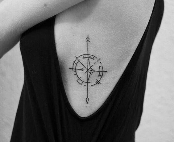 hình xăm la bàn mini cho phải đẹp