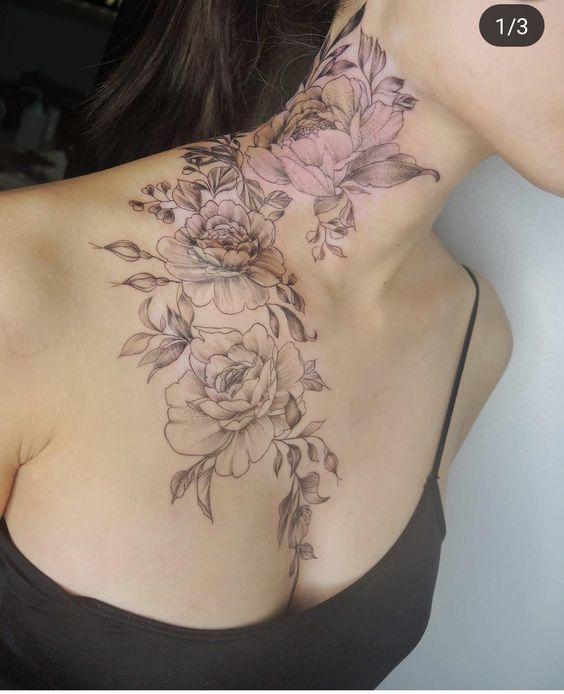 tattoo mini hoa mẫu đơn truyền thống nhất