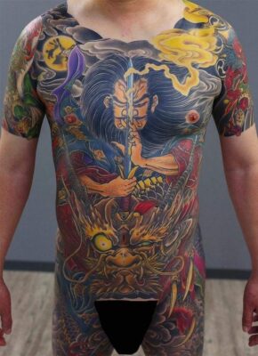 cực cuốn hút với mẫu xăm full mình màu sắc