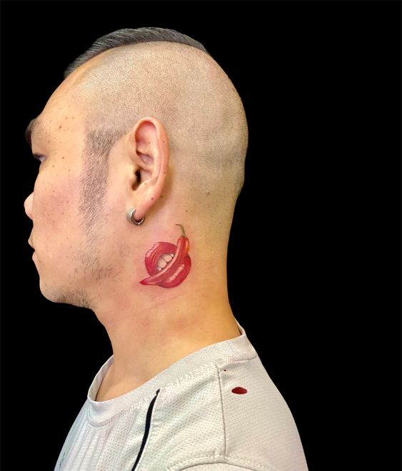 điểm nhấn độc đáo trên cổ với mẫu nụ hôn điểm nhấn độc đáo trên cổ với mẫu nụ hôn