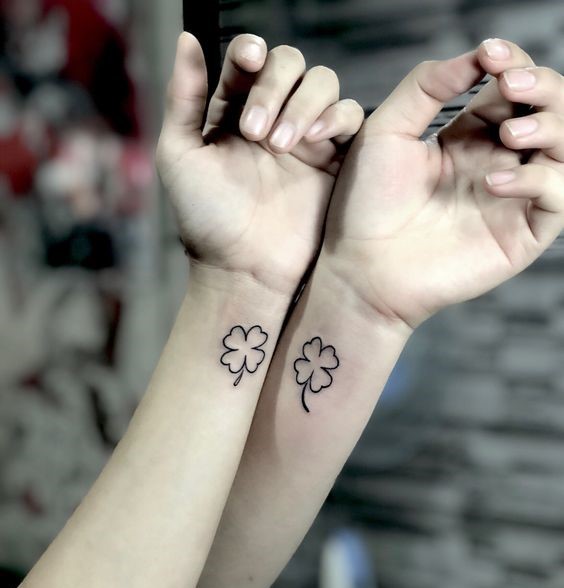 hình xăm cặp bạn thân