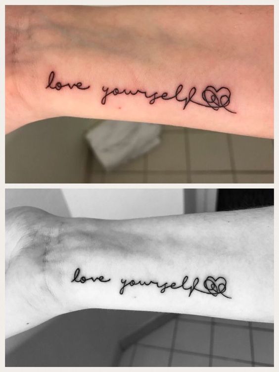 hình xăm chữ mini cho cặp đôi