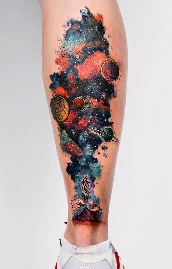 hình xăm dải ngân hà cực chất