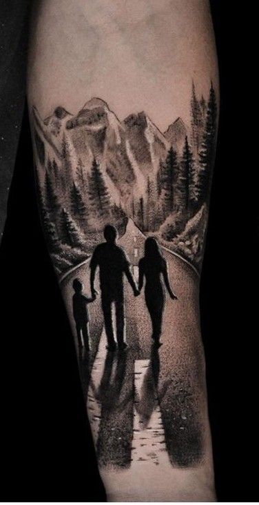 hình xăm gia đình ấm áp hình xăm gia đình ấm áp