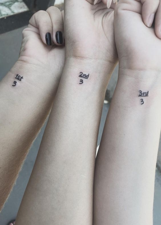 hình xăm mini đơn giản với hội bạn