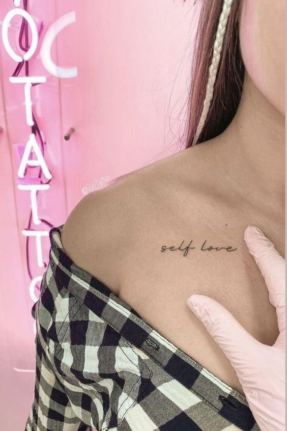 hình xăm nghĩa yêu bản thân