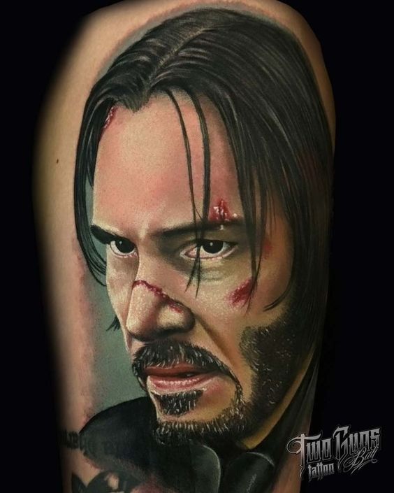 xăm nhân vật john wick cực chất