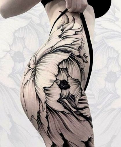 hình xăm ở mông siêu đẹp cho nữ