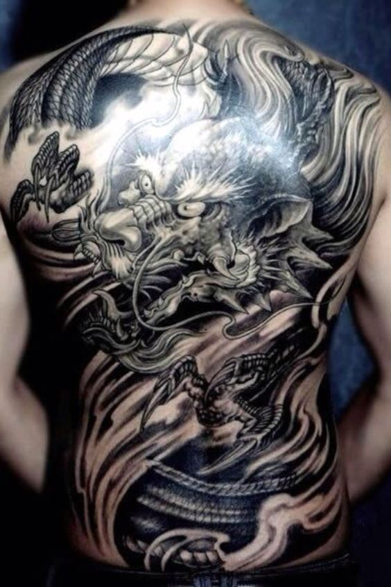 lôi cuốn với mẫu tattoo rồng 800 triệu