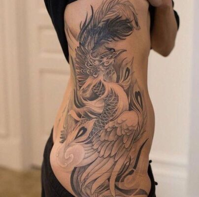 mẫu tattoo bên hông cực nam tính