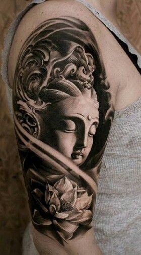 mẫu tattoo biểu tượng Phật giáo cực đẹp