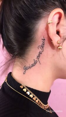 mẫu tattoo chữ Bồ Đào Nha cho người công giáo