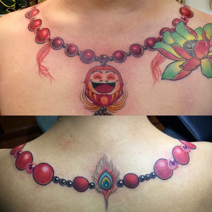 mẫu tattoo chuỗi hạt daruma cực đẹp