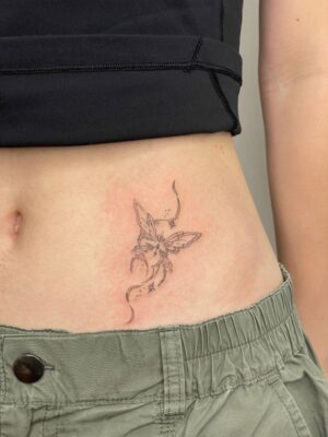 mẫu tattoo đơn giản dễ xăm ở hông