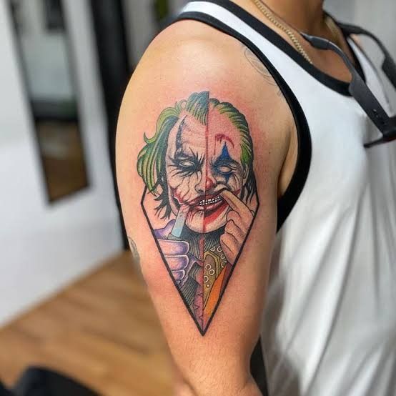 mẫu tattoo joker và batman mẫu tattoo joker và batman