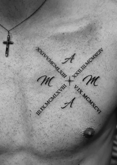 mẫu tattoo la mã cách điệu ý nghĩa