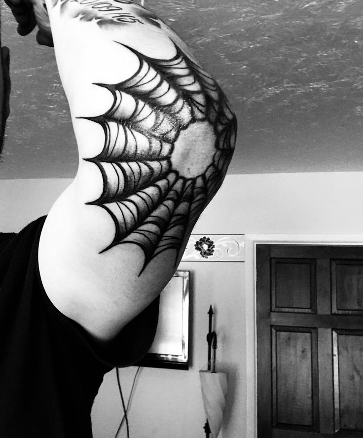 mẫu tattoo mạng nhện chi tiết cực ngầu