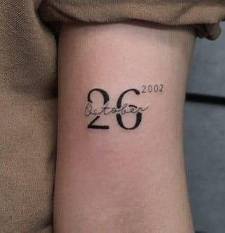 mẫu tattoo ngày tháng năm sinh ở tay mẫu tattoo ngày tháng năm sinh ở tay