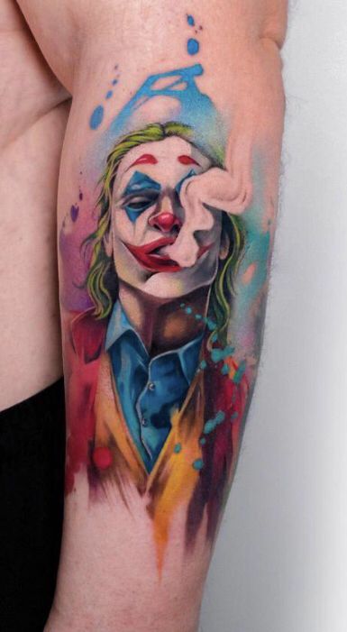 mẫu tattoo tên hề của joker mẫu tattoo tên hề của joker