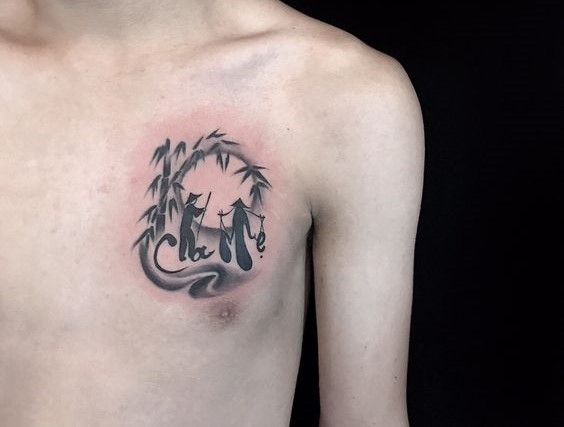 mẫu tattoo về cha mẹ cực đẹp