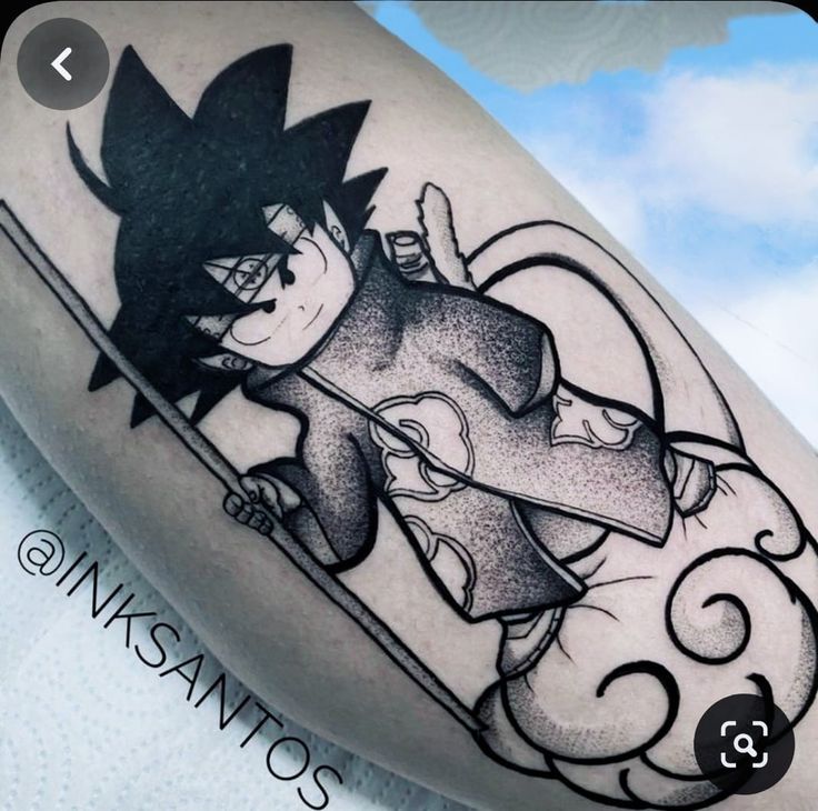 tattoo dragon ball ở tay