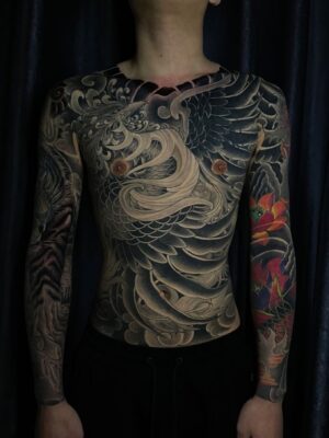 mẫu xăm full phía trước cực chất