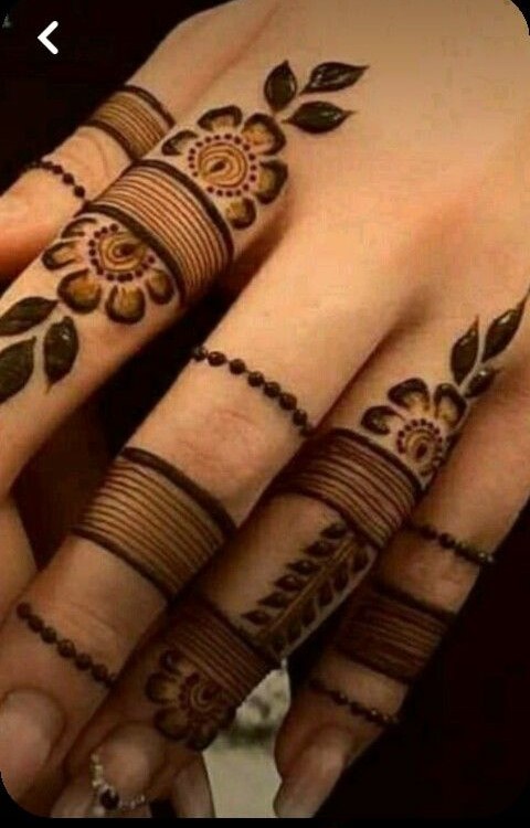 mẫu xăm henna kết hợp hoa lá mẫu xăm henna kết hợp hoa lá