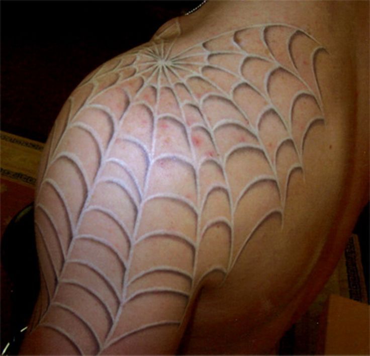 mẫu xăm mạng nhện họa tiết lạ mắt