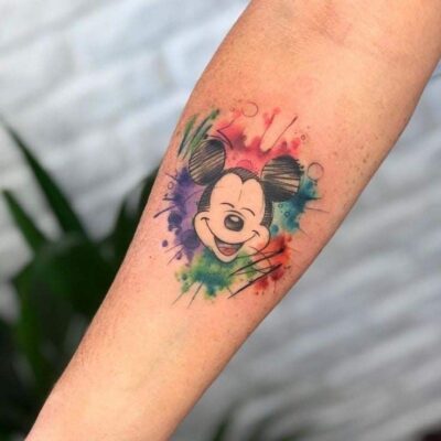 mẫu xăm mickey dễ thương