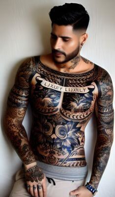 phong cách chất lừ khi anh em xăm full mình