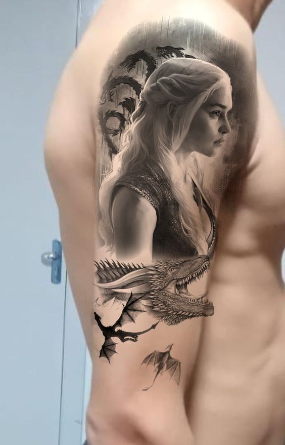 phong cách tattoo 3D chân thật và sống động