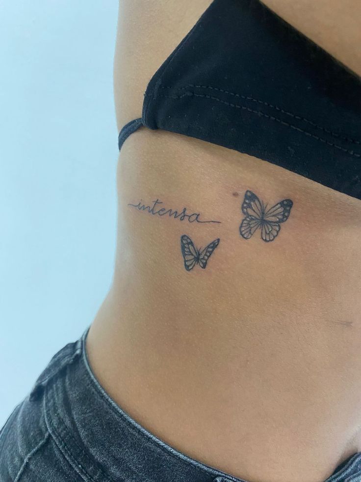 tattoo cánh bướm và tên cực đẹp mắt