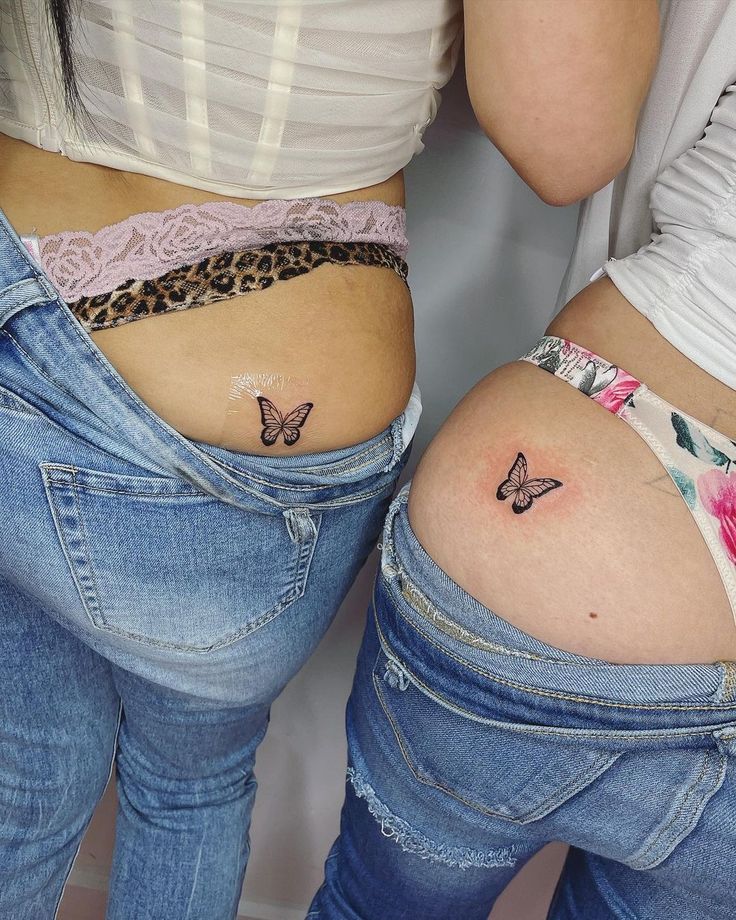 tattoo cặp phía sau mông