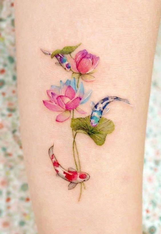 tatto hoa sen xu hướng hiện đại