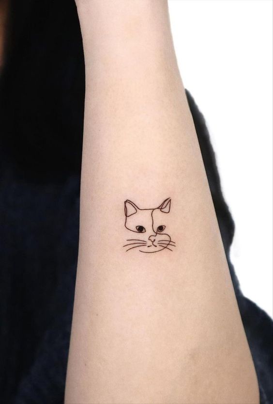 tattoo 200k hình con mèo đẹp