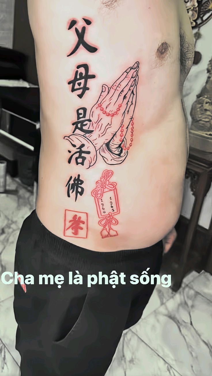 tattoo bùa bình an cho gia đình vượt qua khó khăn