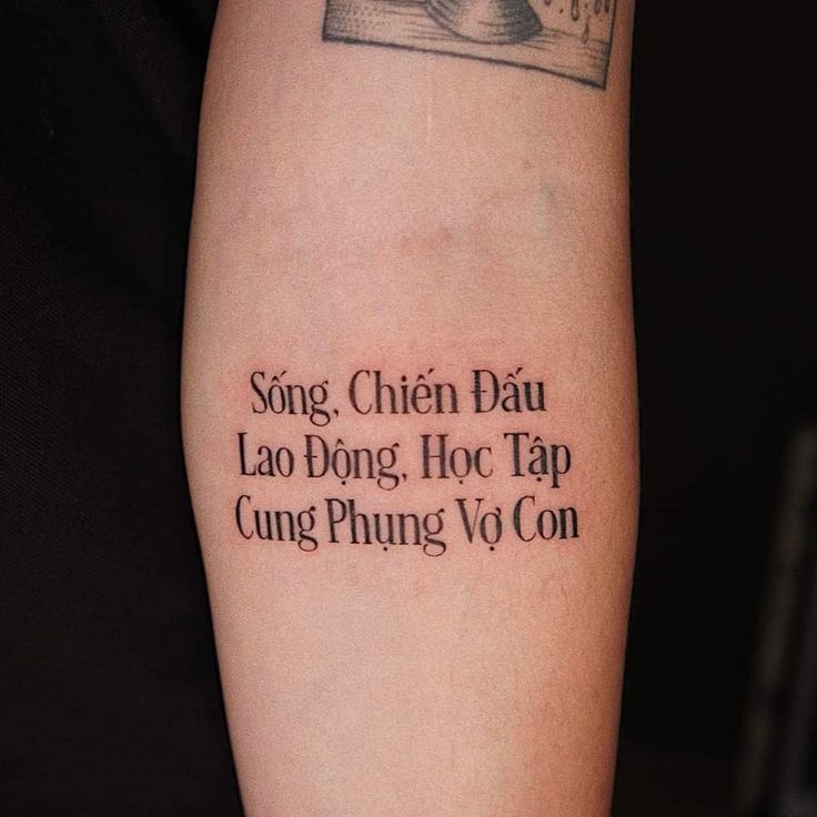 tattoo câu chữ ý nghĩa về gia đình