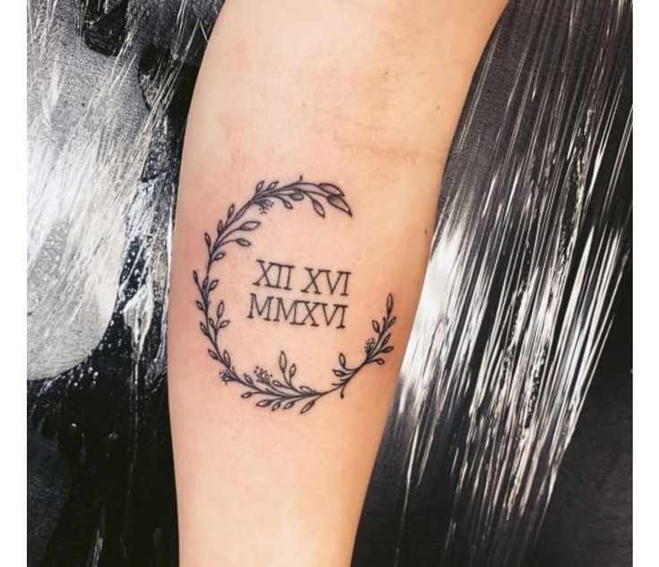 tattoo chữ só la mã đầy ý nghĩa