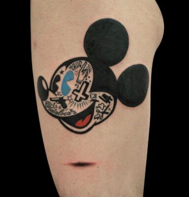 tattoo chuột mickey dễ thương