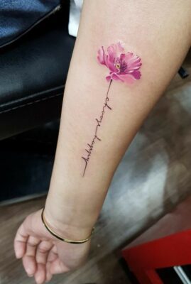 tattoo hoa cực dễ thương